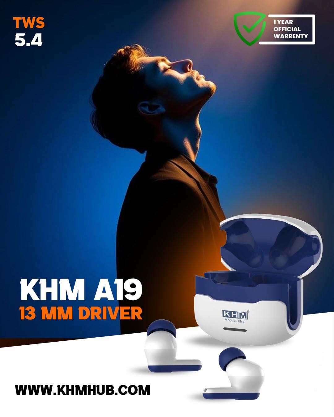 KHM a19 Bluetooth Earbuds