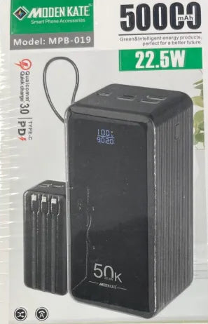 Imported MODEN KATE 50,000 mah Ultra Compact Super Fast Charging Power Bank